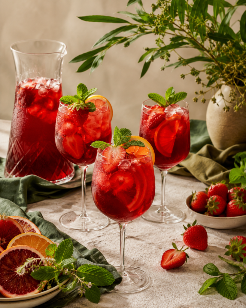 Hibiscus Strawberry Citrus Cooler